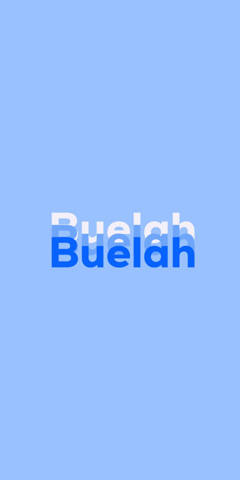 Free photo of Name DP: Buelah