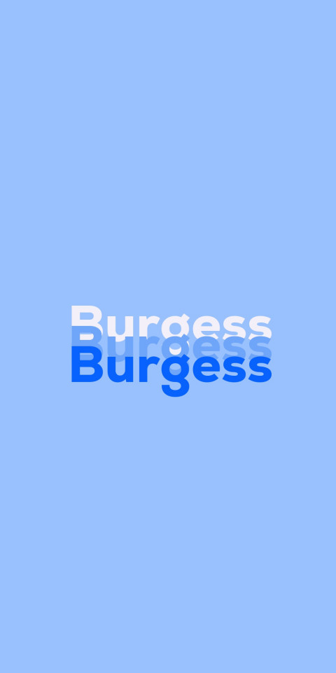 Free photo of Name DP: Burgess