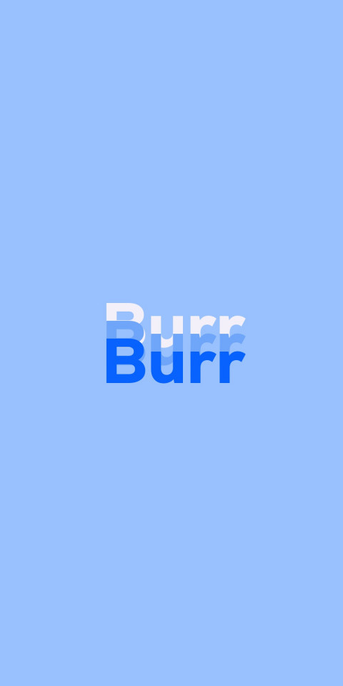 Free photo of Name DP: Burr