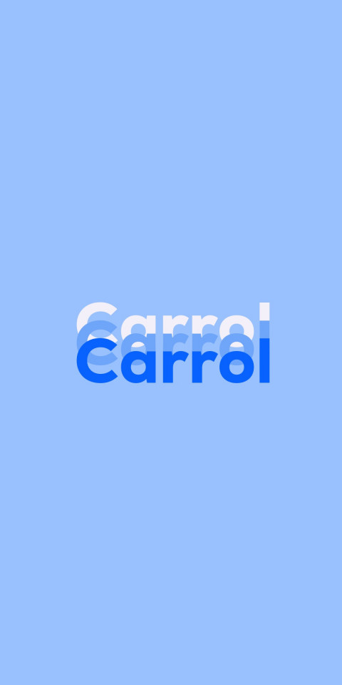 Free photo of Name DP: Carrol