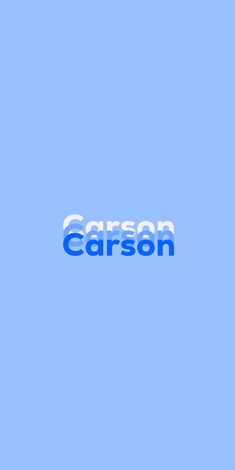 Free photo of Name DP: Carson