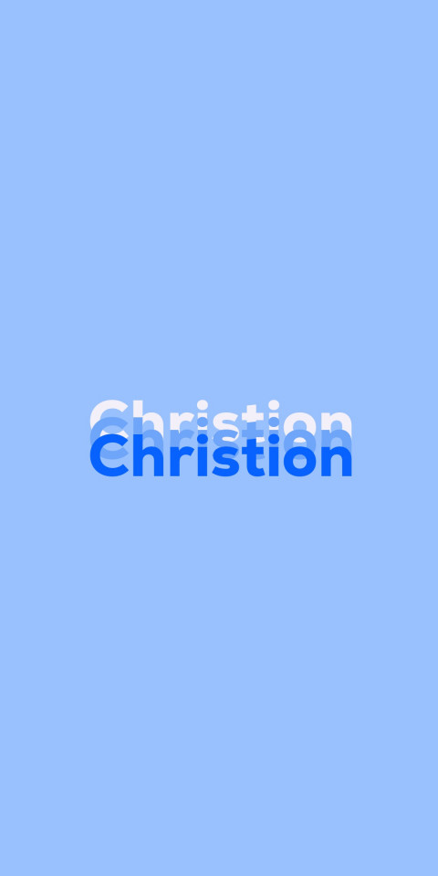 Free photo of Name DP: Christion