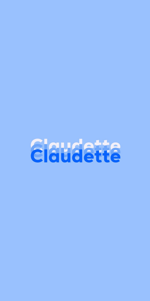 Free photo of Name DP: Claudette