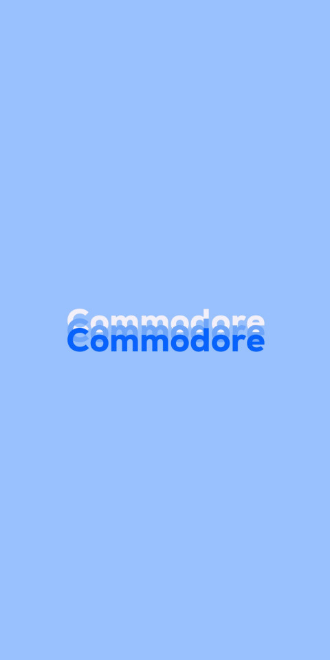 Free photo of Name DP: Commodore