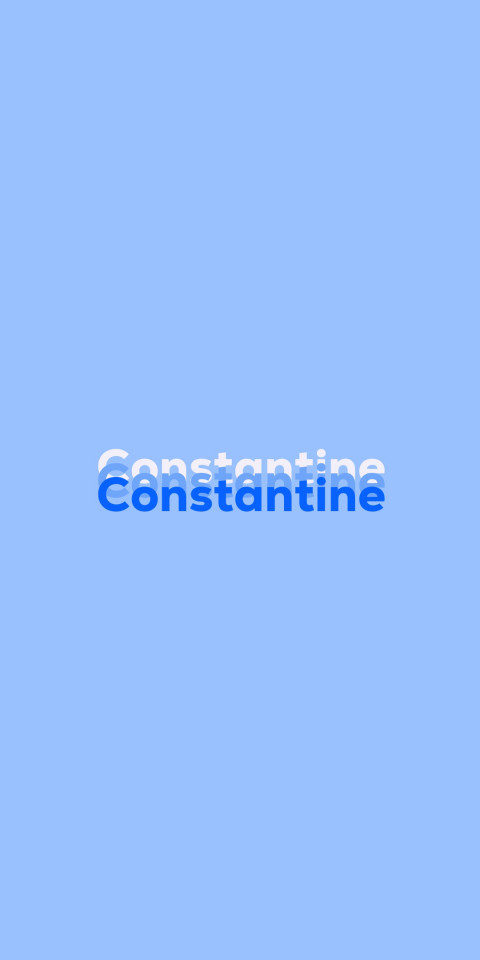 Free photo of Name DP: Constantine