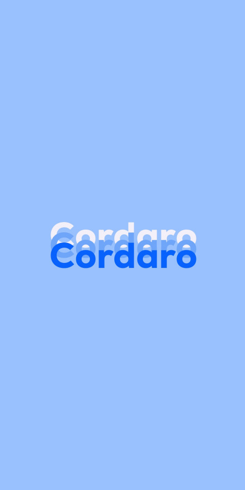 Free photo of Name DP: Cordaro