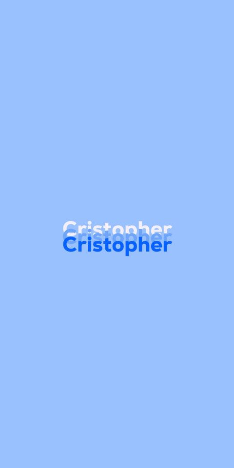 Free photo of Name DP: Cristopher