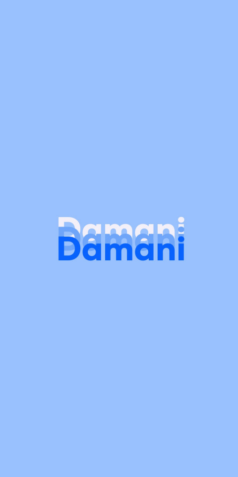 Free photo of Name DP: Damani