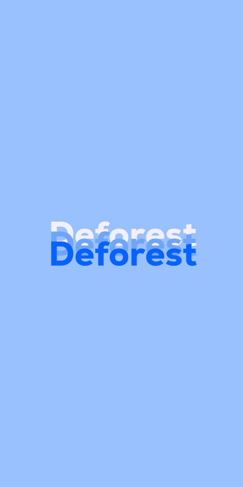 Free photo of Name DP: Deforest