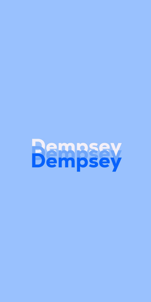 Free photo of Name DP: Dempsey