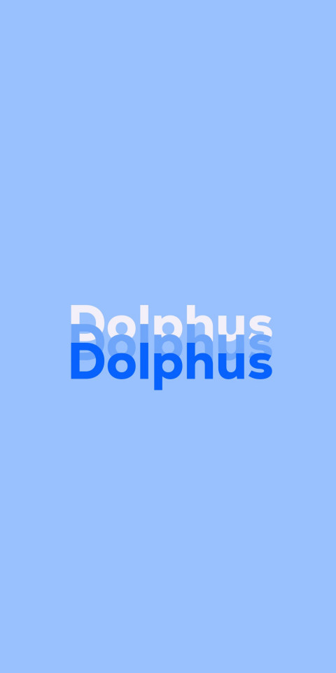 Free photo of Name DP: Dolphus