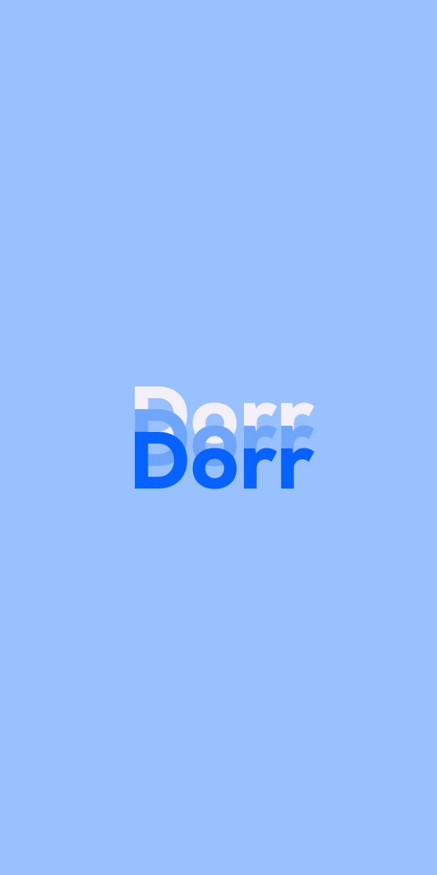 Free photo of Name DP: Dorr