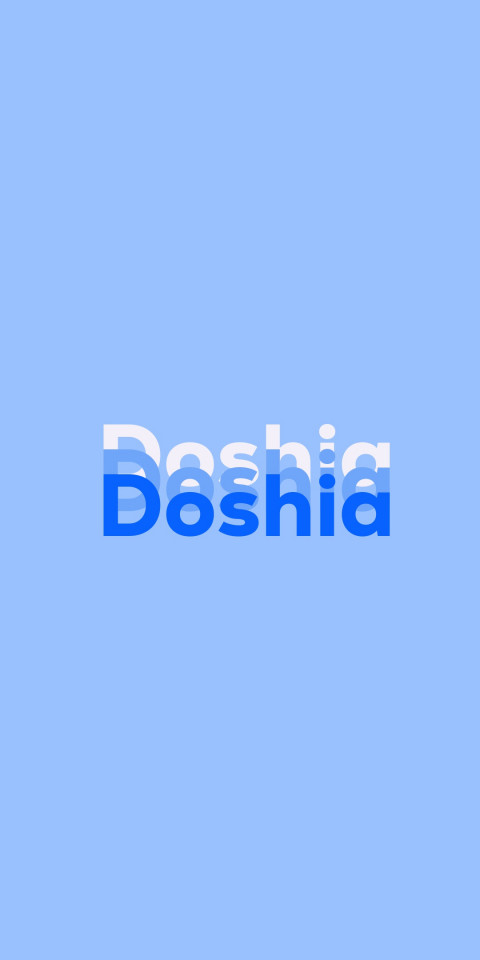 Free photo of Name DP: Doshia