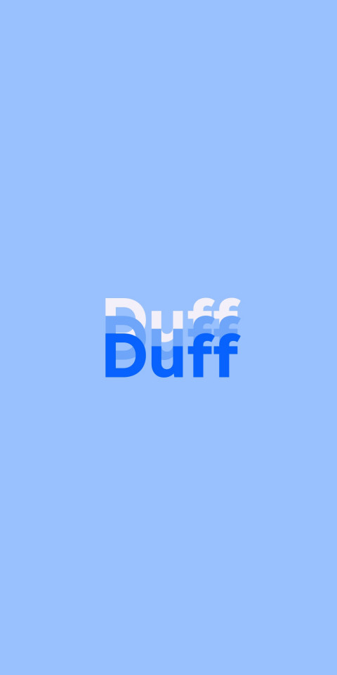 Free photo of Name DP: Duff