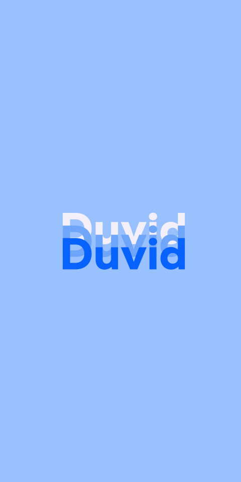 Free photo of Name DP: Duvid