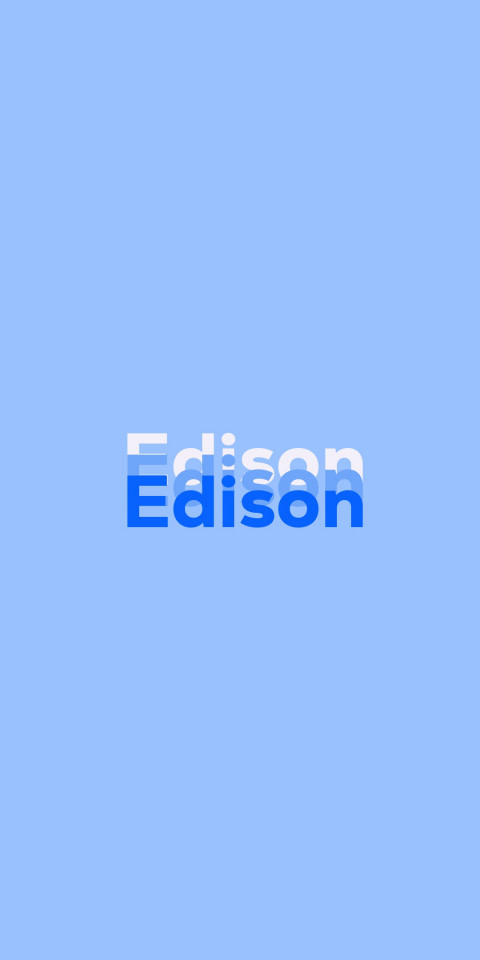 Free photo of Name DP: Edison