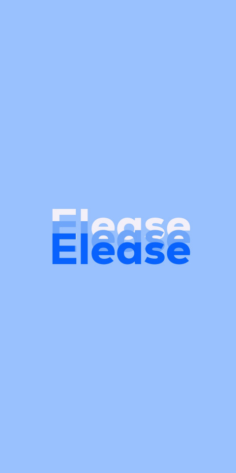 Free photo of Name DP: Elease