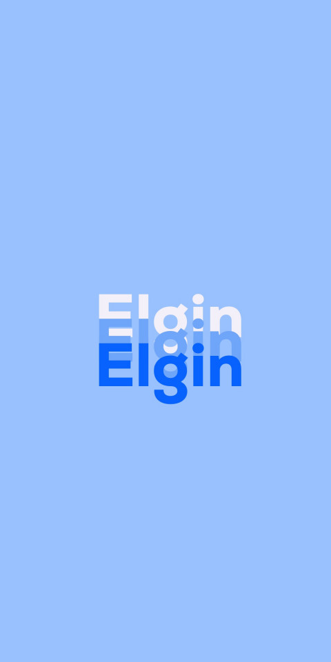 Free photo of Name DP: Elgin