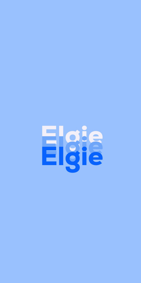 Free photo of Name DP: Elgie