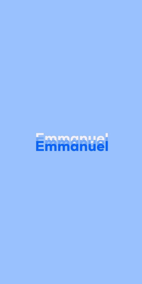 Free photo of Name DP: Emmanuel