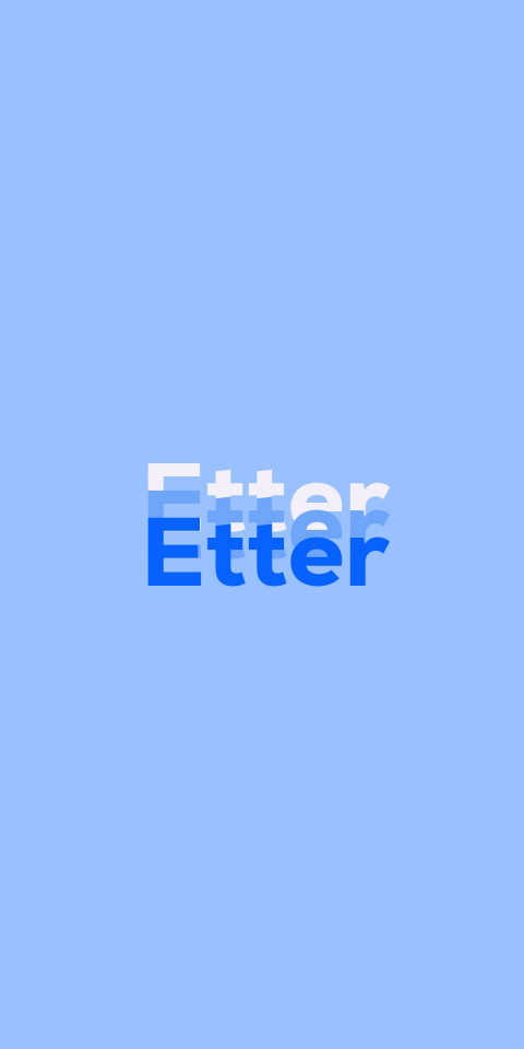 Free photo of Name DP: Etter