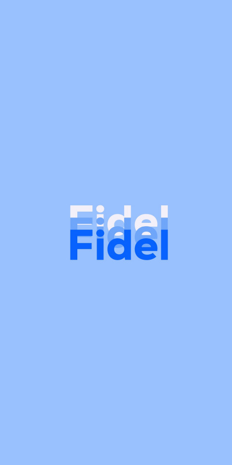 Free photo of Name DP: Fidel