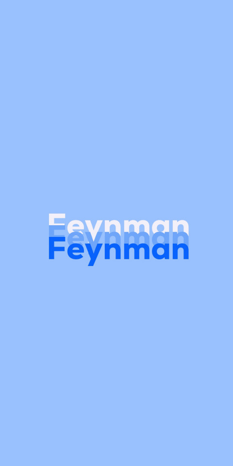 Free photo of Name DP: Feynman