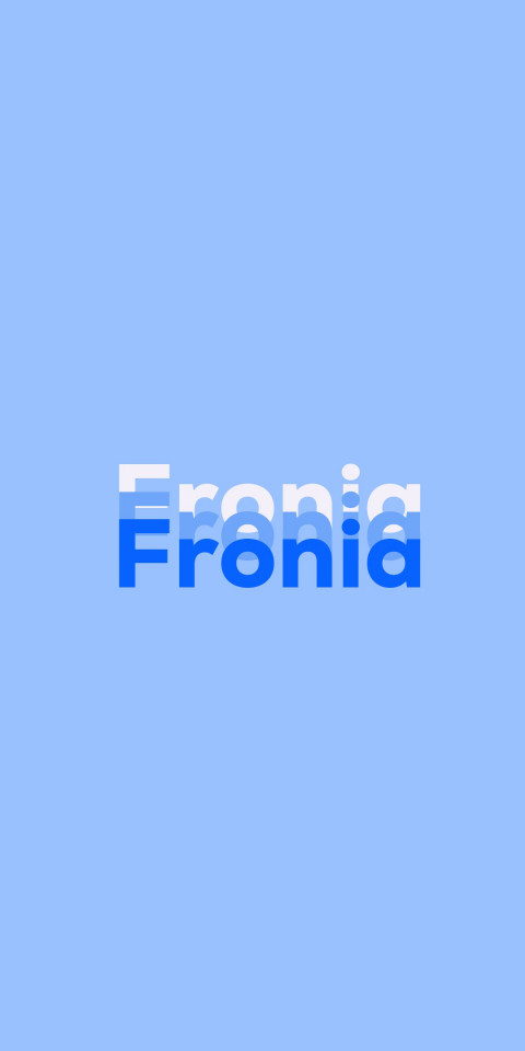 Free photo of Name DP: Fronia