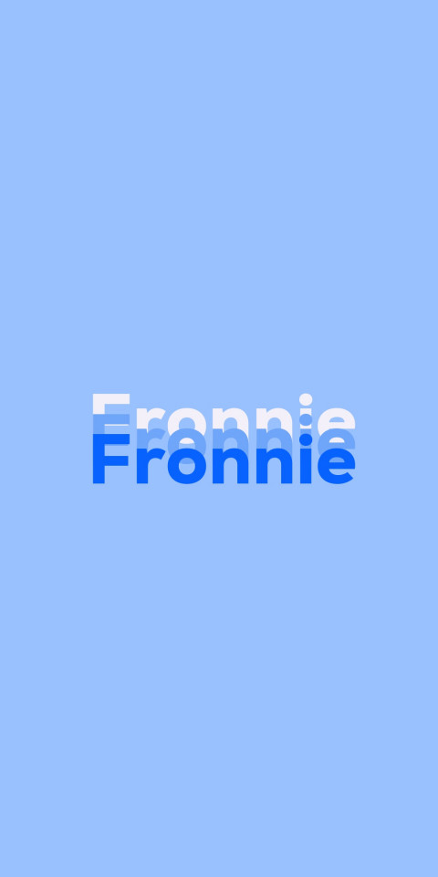 Free photo of Name DP: Fronnie