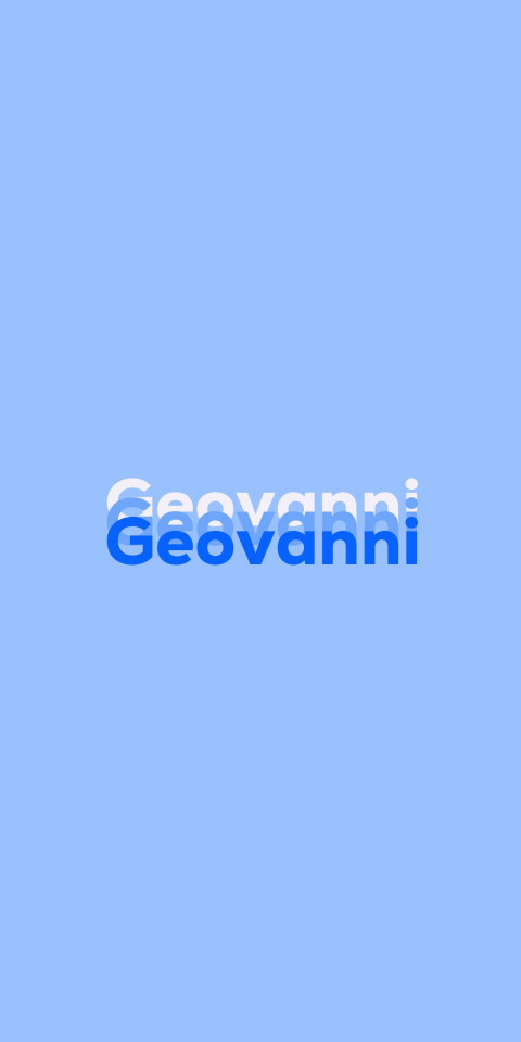 Free photo of Name DP: Geovanni