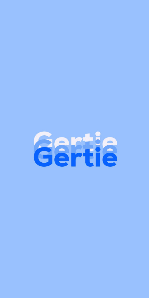 Free photo of Name DP: Gertie