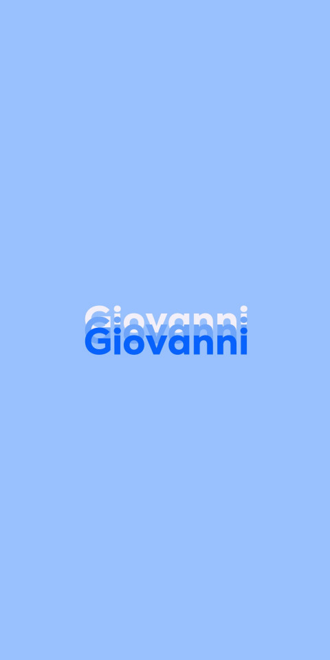 Free photo of Name DP: Giovanni