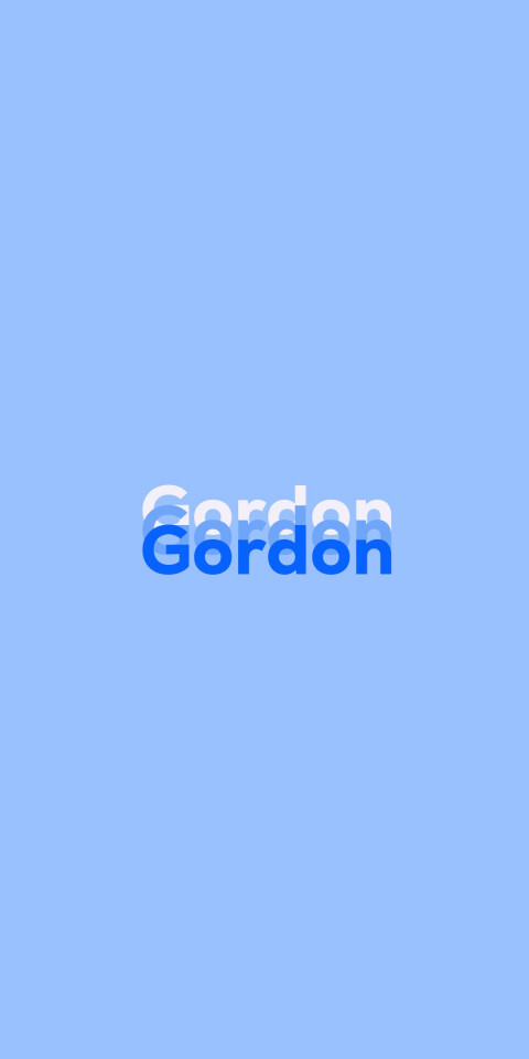 Free photo of Name DP: Gordon