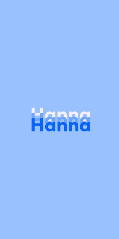 Free photo of Name DP: Hanna
