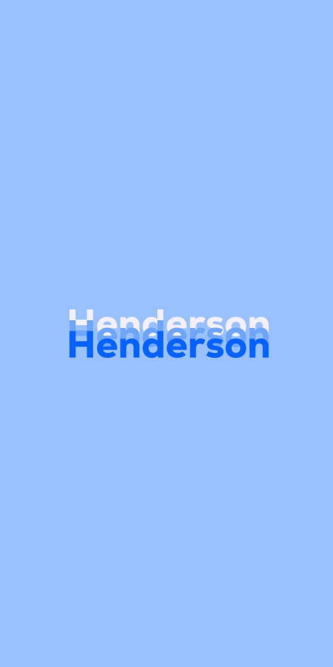 Free photo of Name DP: Henderson