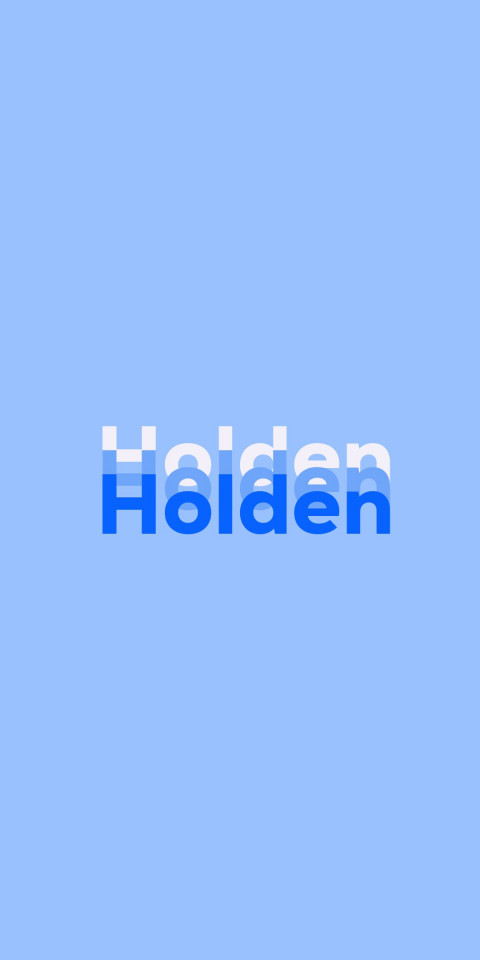 Free photo of Name DP: Holden