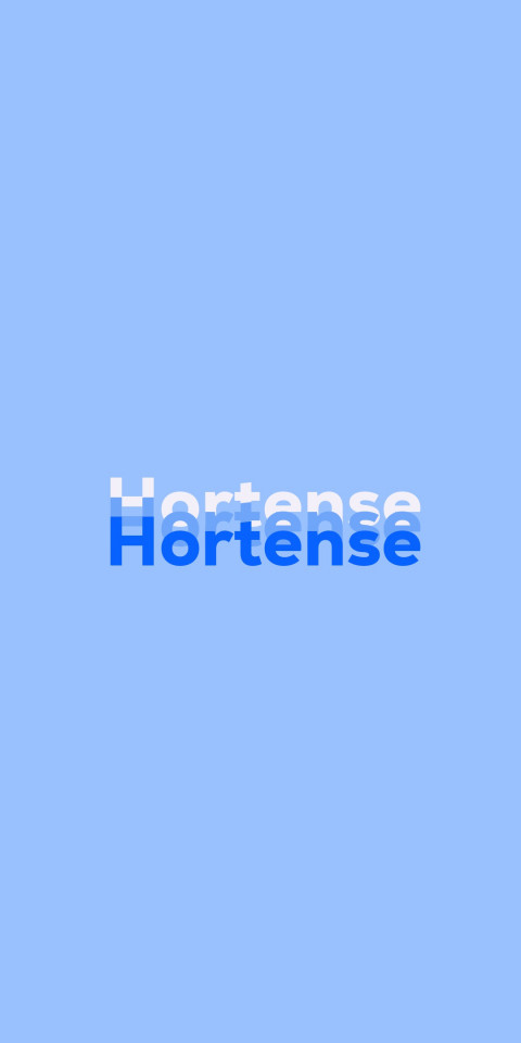 Free photo of Name DP: Hortense