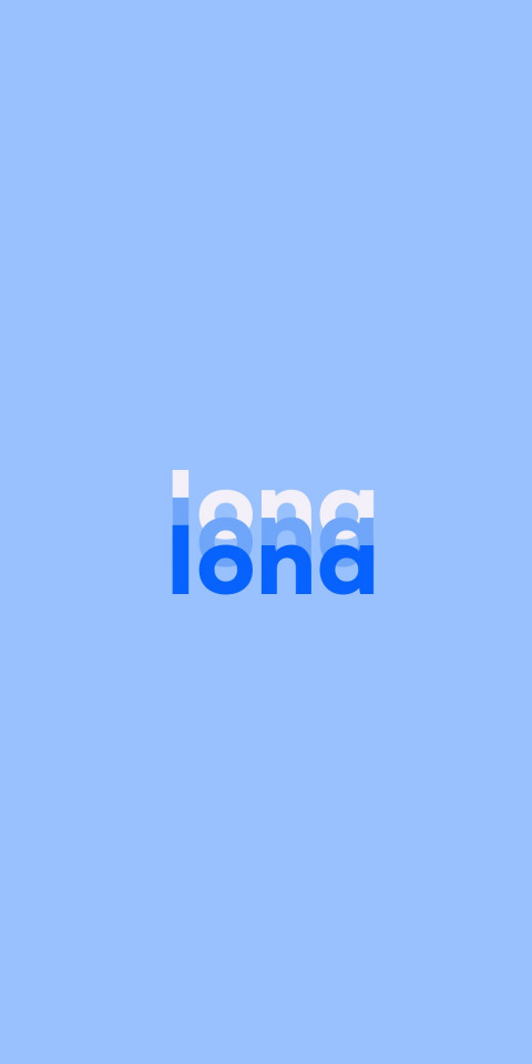 Free photo of Name DP: Iona