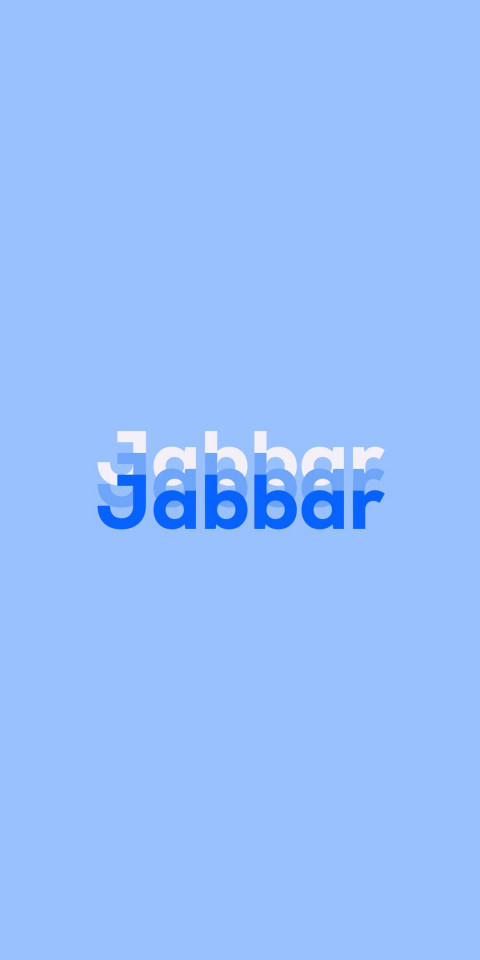 Free photo of Name DP: Jabbar
