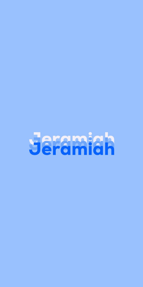 Free photo of Name DP: Jeramiah