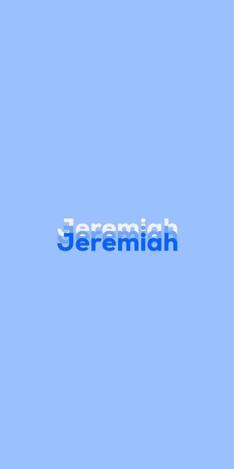 Free photo of Name DP: Jeremiah