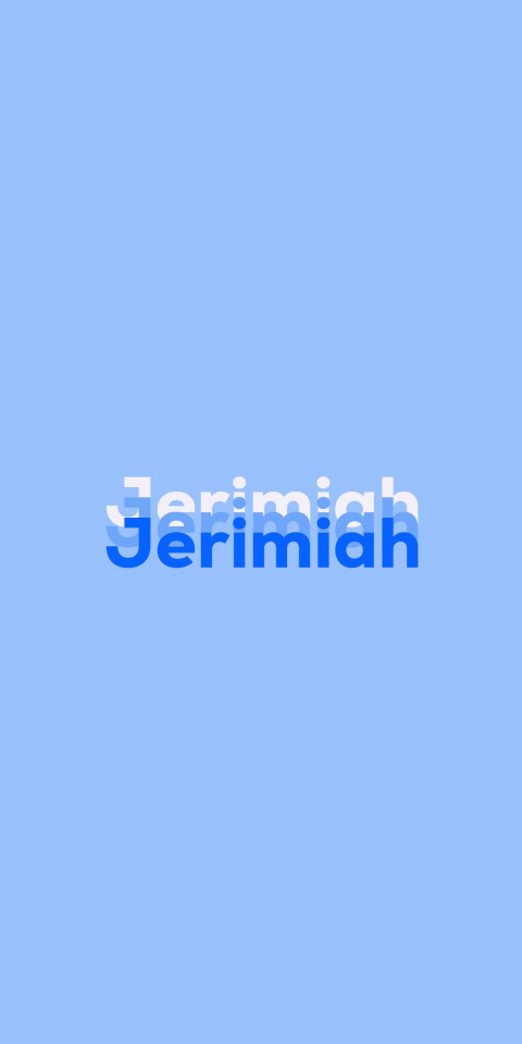 Free photo of Name DP: Jerimiah