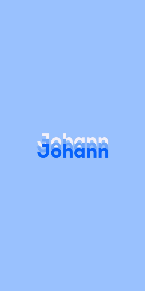 Free photo of Name DP: Johann