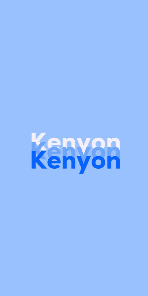 Free photo of Name DP: Kenyon