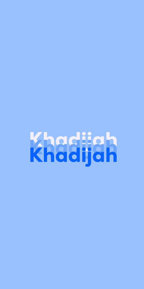 Free photo of Name DP: Khadijah