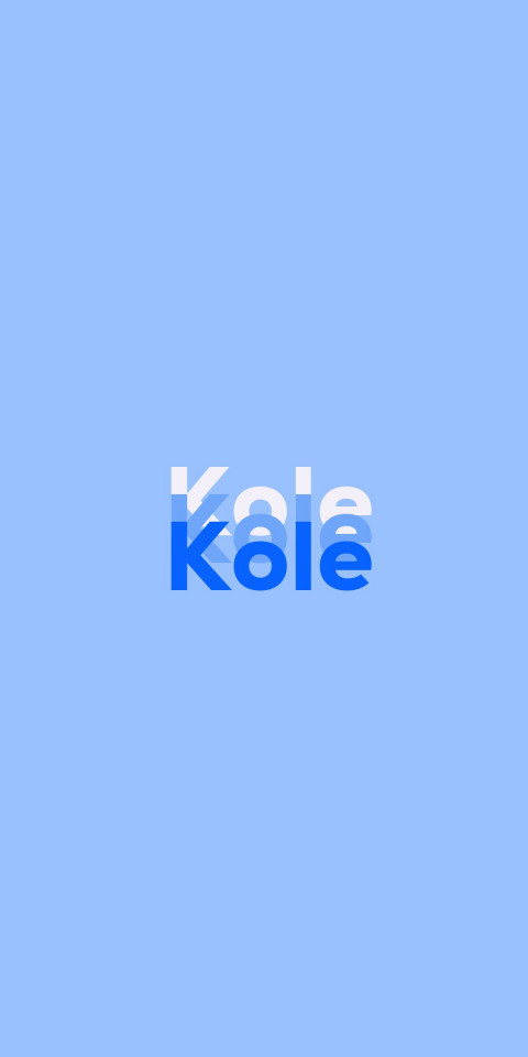 Free photo of Name DP: Kole