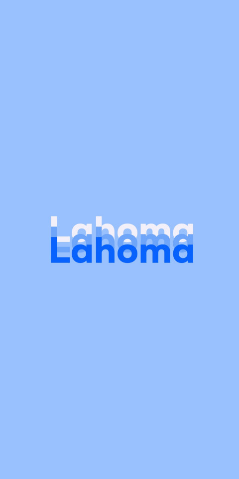 Free photo of Name DP: Lahoma