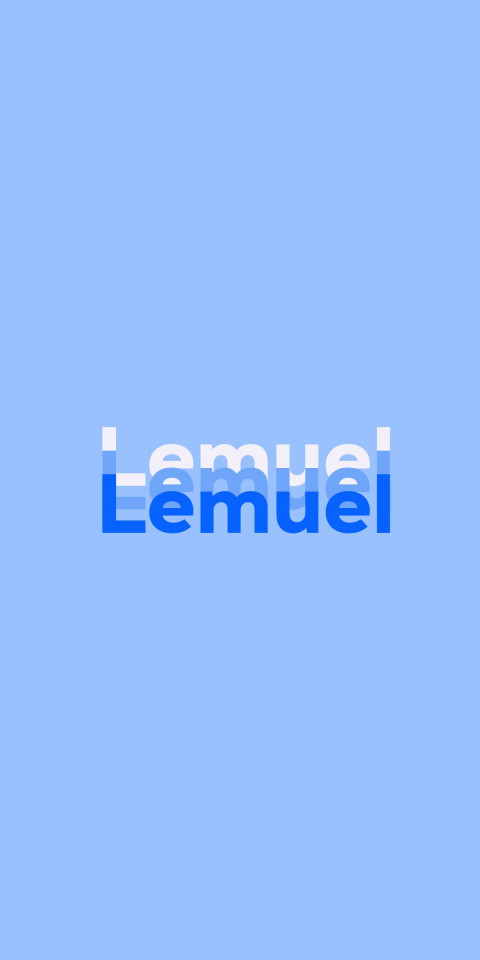 Free photo of Name DP: Lemuel