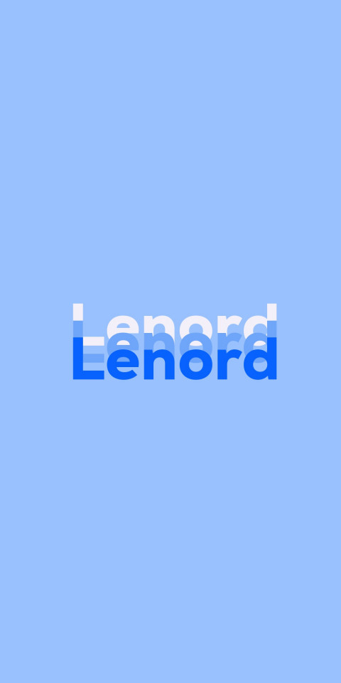 Free photo of Name DP: Lenord