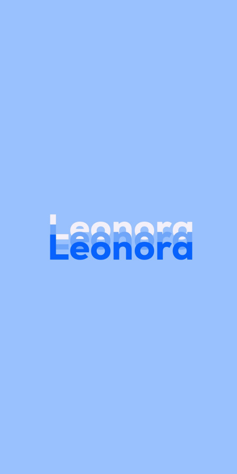 Free photo of Name DP: Leonora